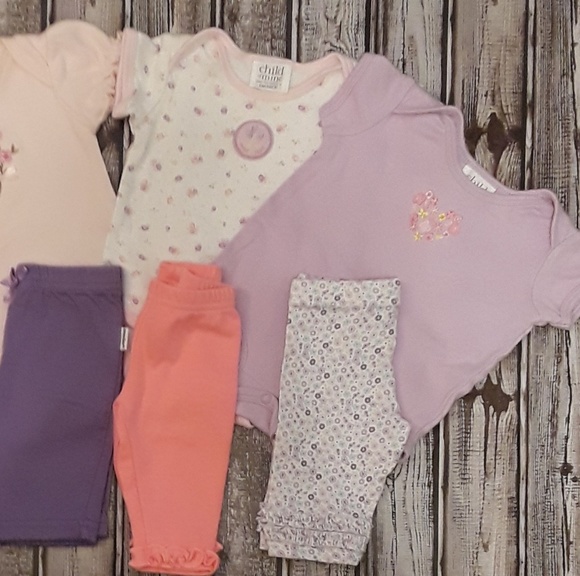 Bodysuit onesie snap shirt w pant sets - Picture 2 of 3